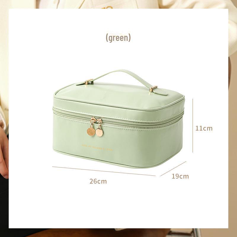 High-Value Large Capacity PU Travel Toiletry Bag - Portable, Waterproof, and Stylish Cosmetic Storage