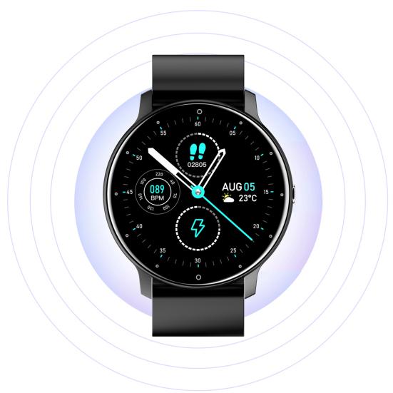 ZL02 Bluetooth-compatible Watch Waterproof Multifunctional Durable Heart Rate Blood Pressure Fitness Tracker Watch for Sports