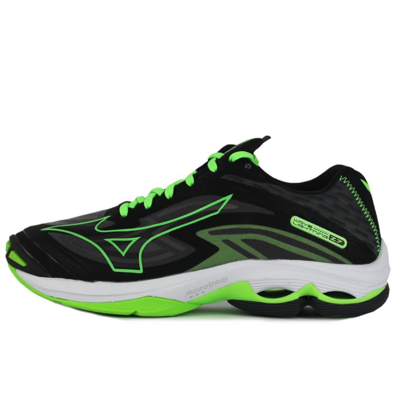 Mizuno Wave Lightning Z7  Black Fluorescent Green  Sneakers V1GA220037 40