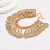 1 Retro-style Metal Beaded Fringe Anklet, Perfect for Men's Everyday and Vacation Outfits