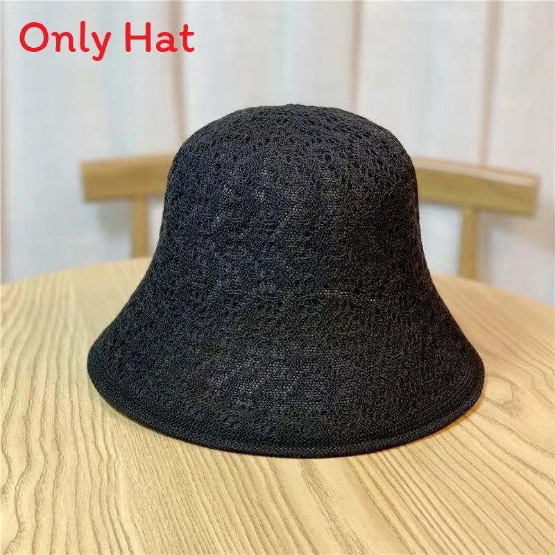 Sun Protection Sunhat For Women Foldable Korean Style Breathable Wide Brim Summer Hat
