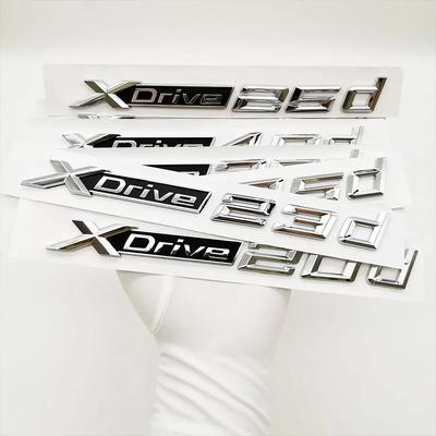 3D ABS XDrive Emblem For X1 X2 X3 X5 X6 X7 Car Fender Rear Trunk Sticker X Drive 18d 20d 25d 30d 35d 40d 50d 18i 20i 25i 30i
