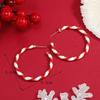 Christmas Color Block Hoop Earrings