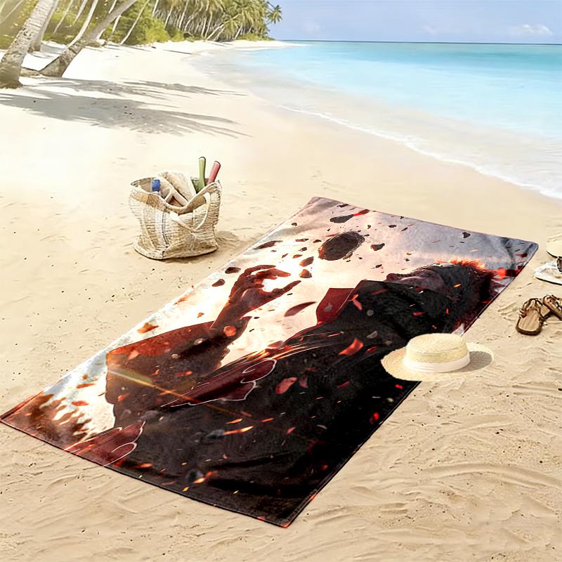 naruto Beach Towel Suitable for Various Scenarios Such As Kitchen, Bathroom and Beach Swimming