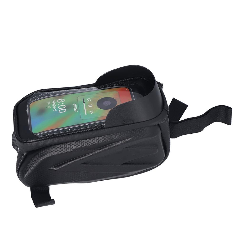 Bike Phone Front Frame Bag Waterproof Touchscreen Bike Phone Mount Top Tube Bag Cycling Pouch for Phone Under 7.2 Inches