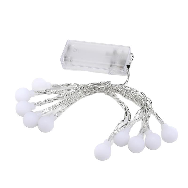 Colorful Solar LED Ball String Lights for Outdoor Christmas Decor