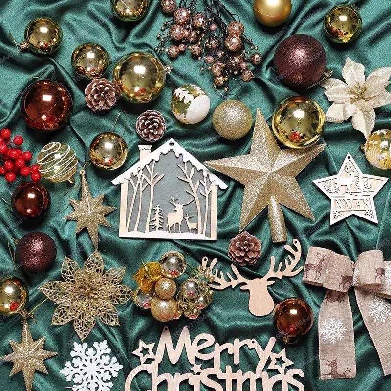 Y 45/60/120 Christmas Tree Pendant Ornaments DIY Accessories Pack Christmas Set Christmas Decorations