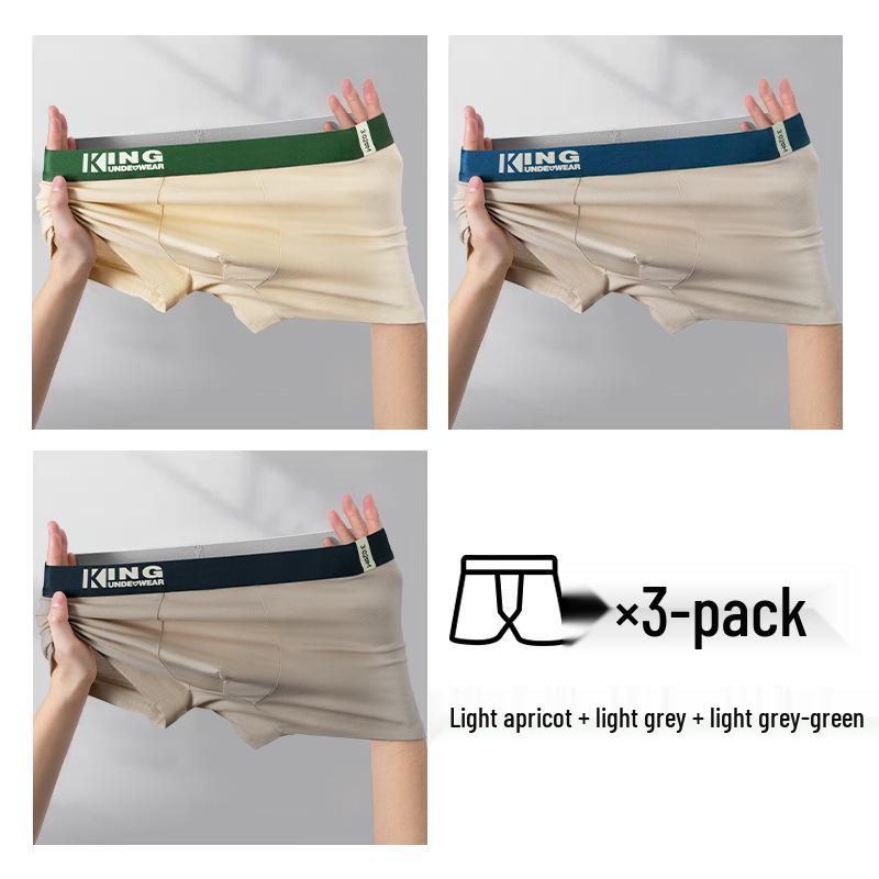 Men's Trendy Color Block Cotton Boxer Briefs with Antibacterial Breathable Crotch and Comfortable Plus Size Design.