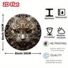 UV Resistant Metal Wall Art Silver Panda 8x8 Home Decor