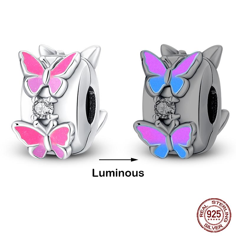 Kupferfarbene Im Dunkeln leuchtende Glühwürmchen Honigbiene Stern Anhänger Perlen Passen Qikaola Original Armbänder Feiner DIY Schmuck Geschenk