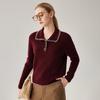 Zhaojun Women's 100% Cashmere Color-Block Rope Knit Sweater