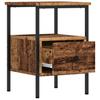 Nightstand with Rustic Wood Look 34 X 36 X 50 Cm Engineered Wood