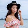 Ethnic Vintage Cowboy Hats Wide Brims Sun Protections Breathable Polyester Summer Outdoor Hat For Music Festivals