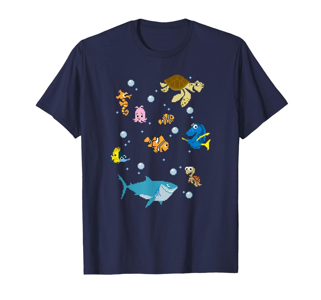 Finding Nemo Pixilized Sea Creatures T-Shirt