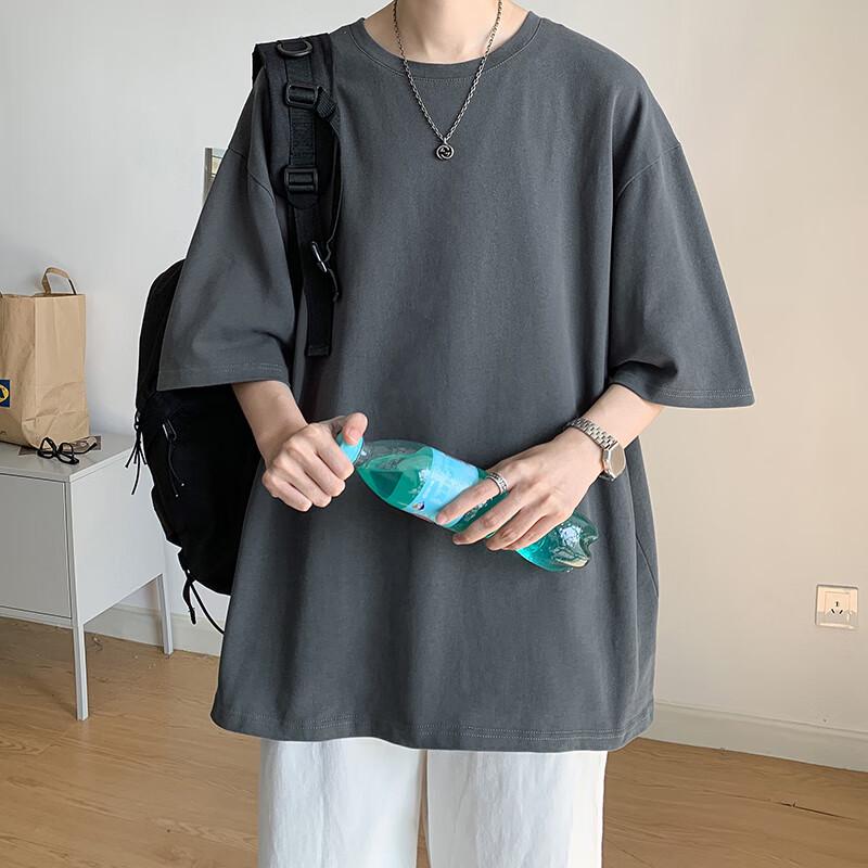 Dingfengbaoluo Men's Japanese Style Pure Cotton Short Sleeve T-Shirt DF230