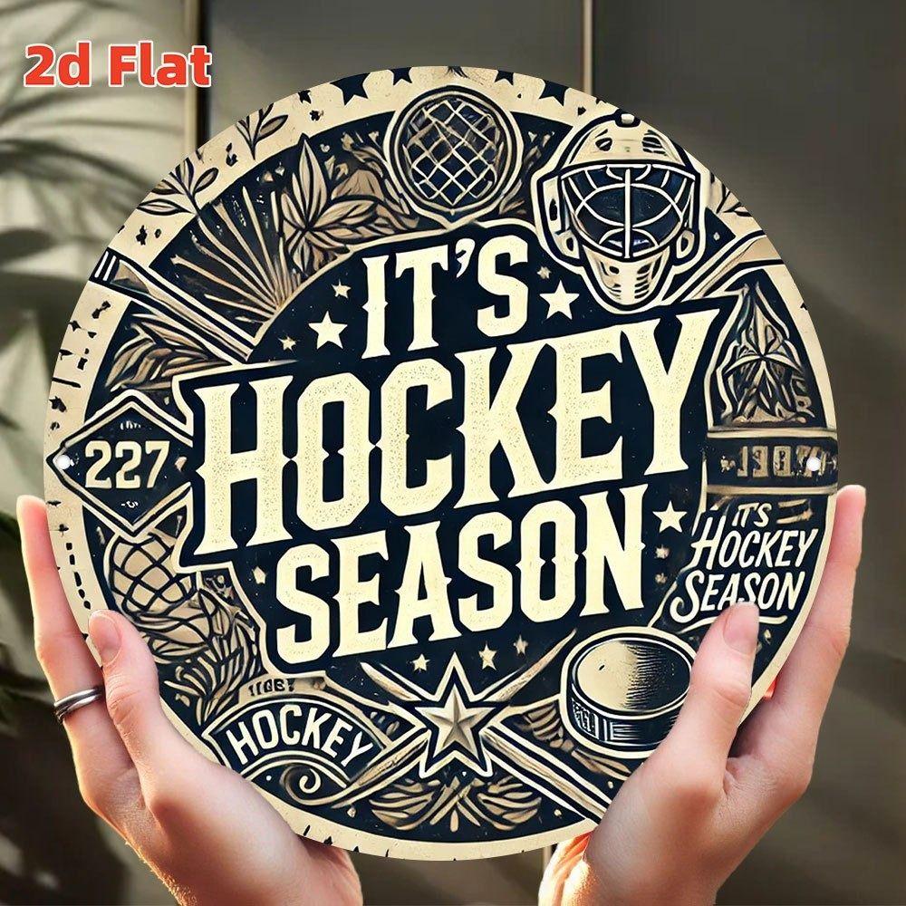 Metal Poster Wall Art Retro Hockey Sign Home Garage Decor