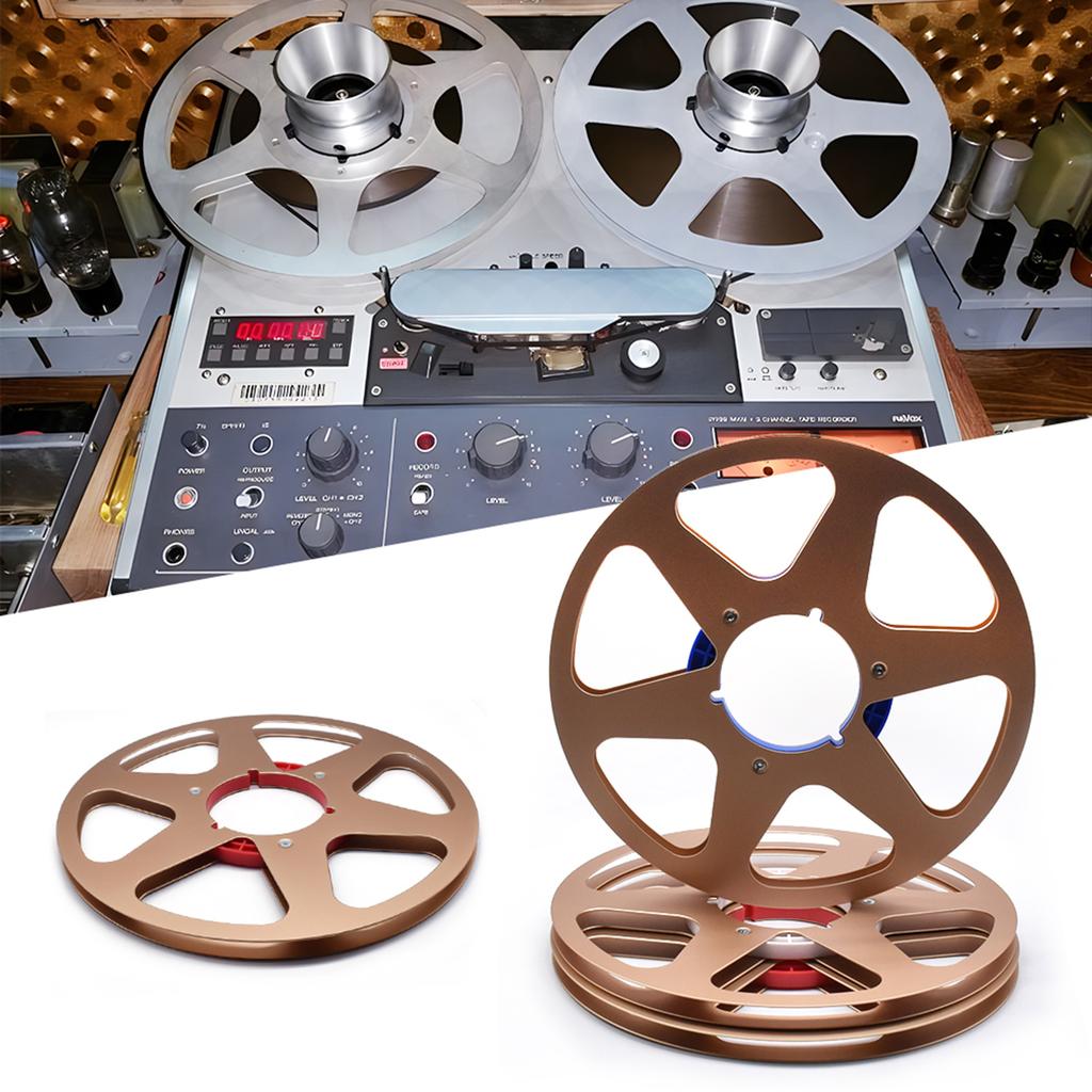 Professional Aluminum Reel 6 Hole Design For 1/4Inch 10.5 Open Tape Recording Disk Accessory