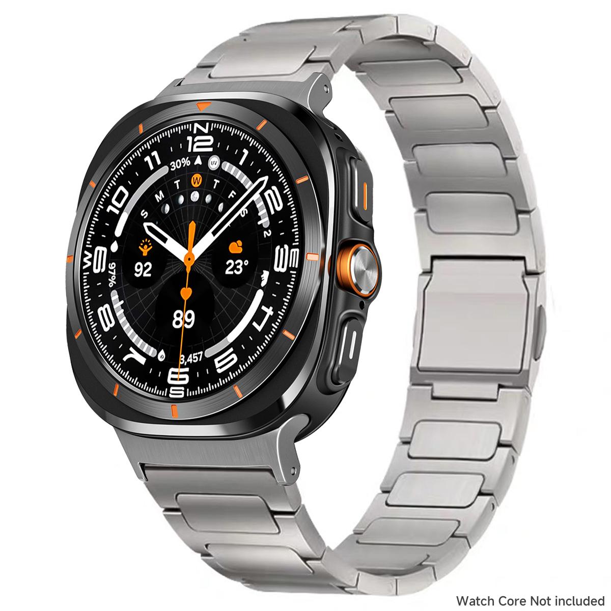 

Titanium Magnetic Strap for Samsung Galaxy Watch 8 40mm 44mm Luxury Business strap Bracelet for Galaxy Watch 8Classic/Ultra 2025 Watch Ultra 2025 серебряный