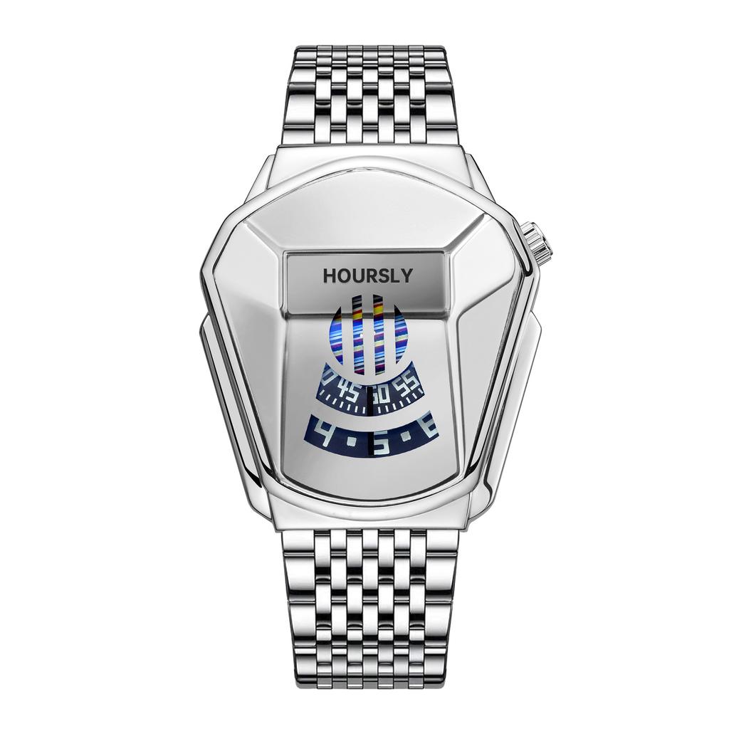 Alloy Men's Motorcycle Personalized Watch Waterproof Quartz Watch