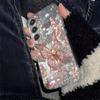 Butterfly Pearl Pattern Phone Case for Samsung Galaxy S26 S25 S24 S23 S22 S21 S20 fe/plus/Ultra Anti Drop Transparent Soft Case