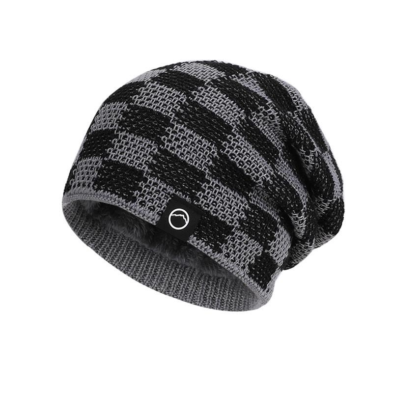 Winter Knitted Cap Women Men Fleece Lined Casual Outdoor Supplies Activities