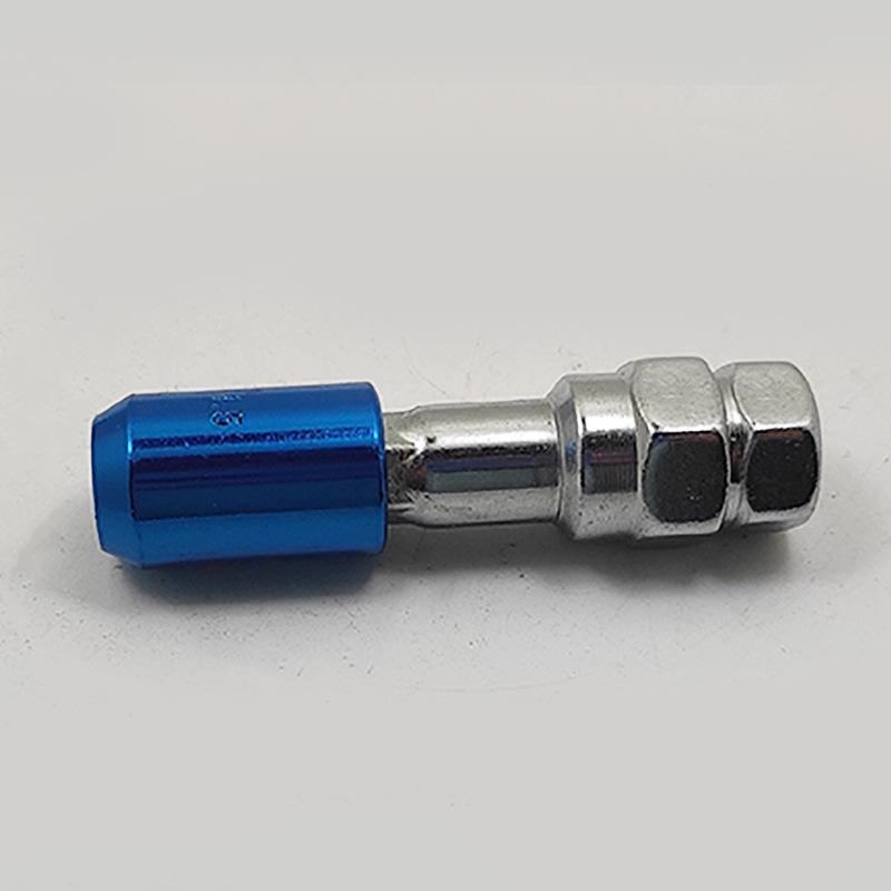Blue Anti-Theft Tire Lug Nuts with Removal Key
