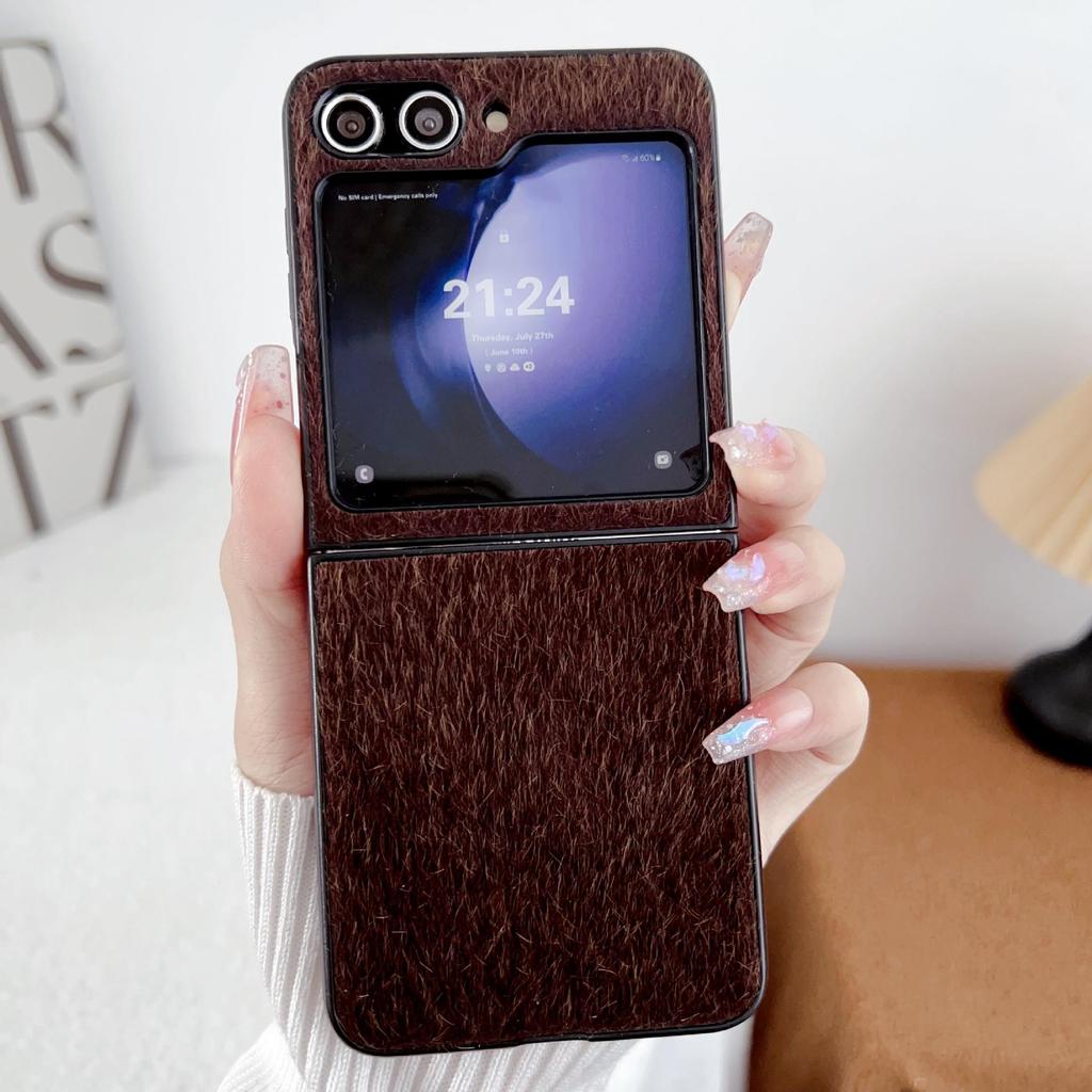 Samsung Z Flip 3-7 Mink Plush Case