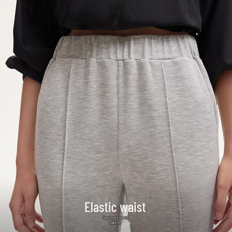 VEROMODA Women's Elastic Waist Mid-Rise Flared Casual Pants