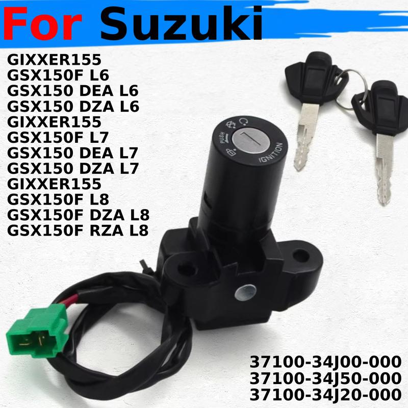 Motorcycle Ignition Switch Locks Kit For Suzuki GIXXER155 GSX150F GSX150 DEA L6 L7 L8 GIXXER 155 37100-34J00-000 37100-34J50-000