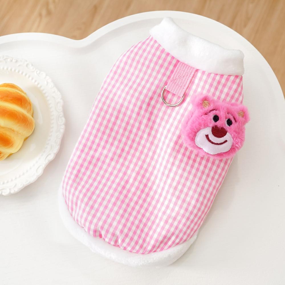 Autumn and winter pet cat dog clothes new dog supplies cat hat set teddy than the bear