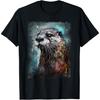 River Otter T Shirt for Boys & Girls Cute Otter Animal Funny T-Shirt