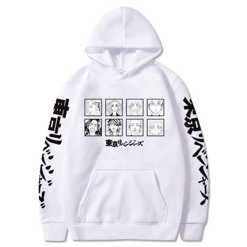 Japanische Animation TokyoRevengers Mikey Marken-Hoodie Y2K Kleidung Vintage Herbstmode Unisex Langarm-Pullover