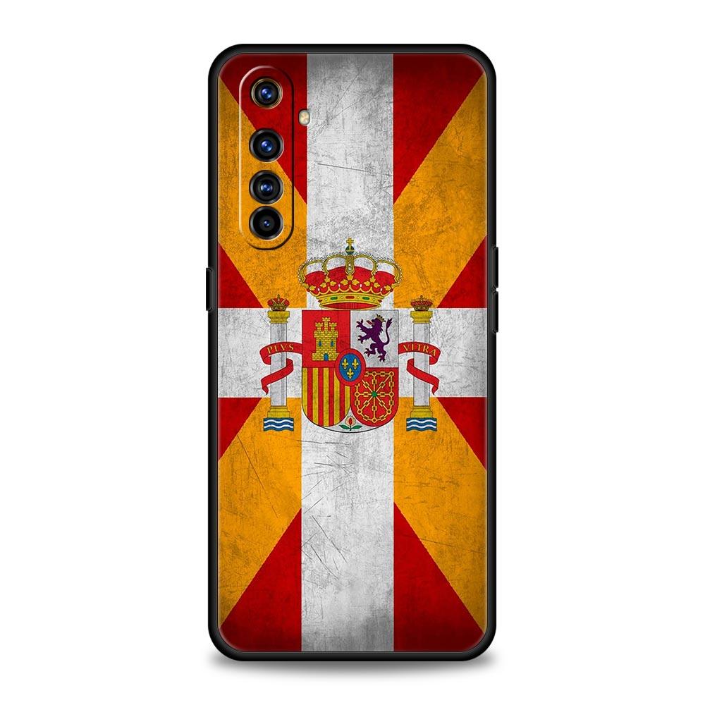 spain flag Phone Case For Realme 12 11 10 9 8 5G 7 6 GT5 GT3 GT2 Pro Plus C21 C11 C25 C35 GT Neo 2 3 3T 5 Soft Cover