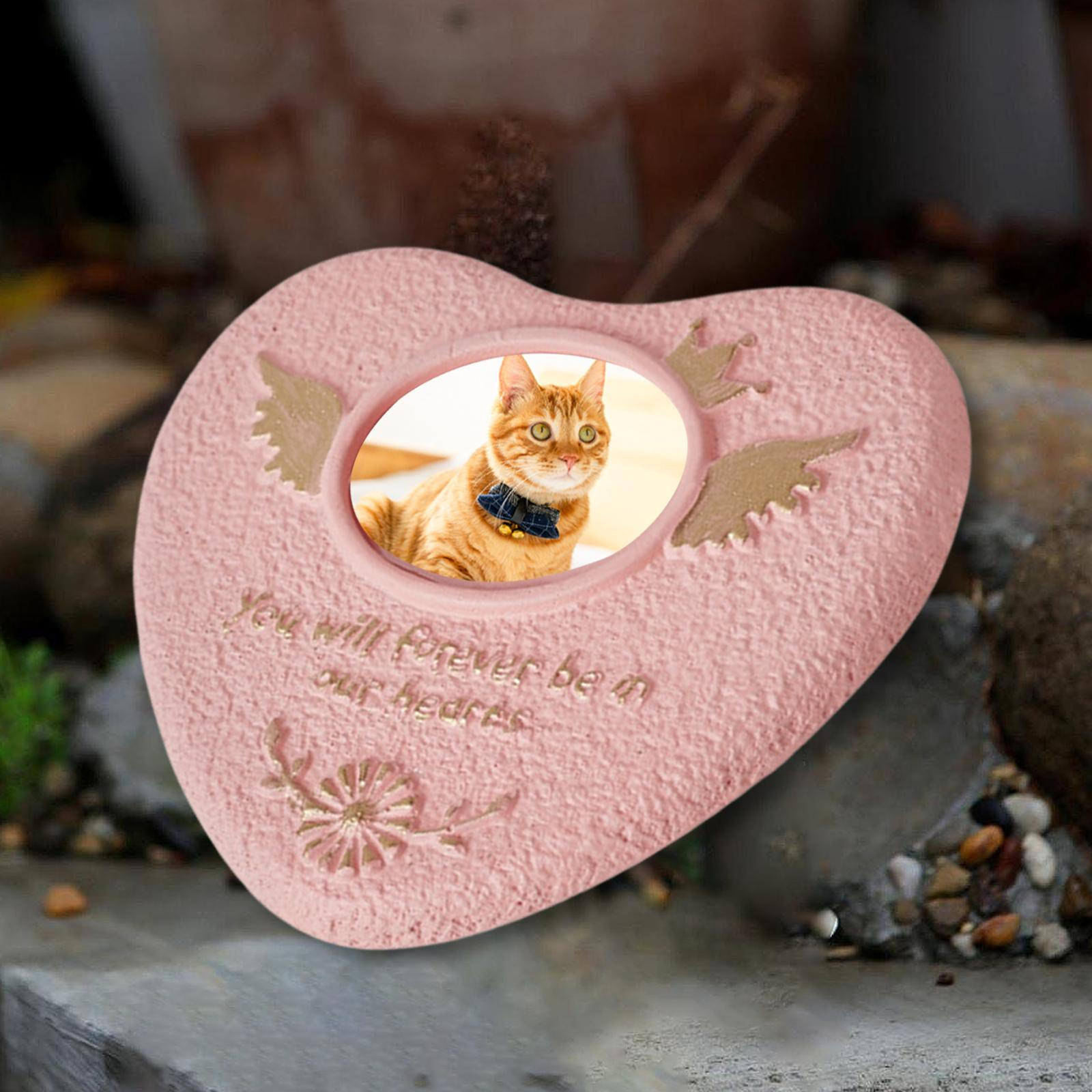 

Мемориальный камень для кошки собаки надгробный камень цемент кладбищенская табличка аксессуары для декора полки атмосферостойкий розовый