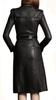 Damen Leder Trenchcoat Echtes Lammfell Stilvoller Langer Übermantel Formelles Design