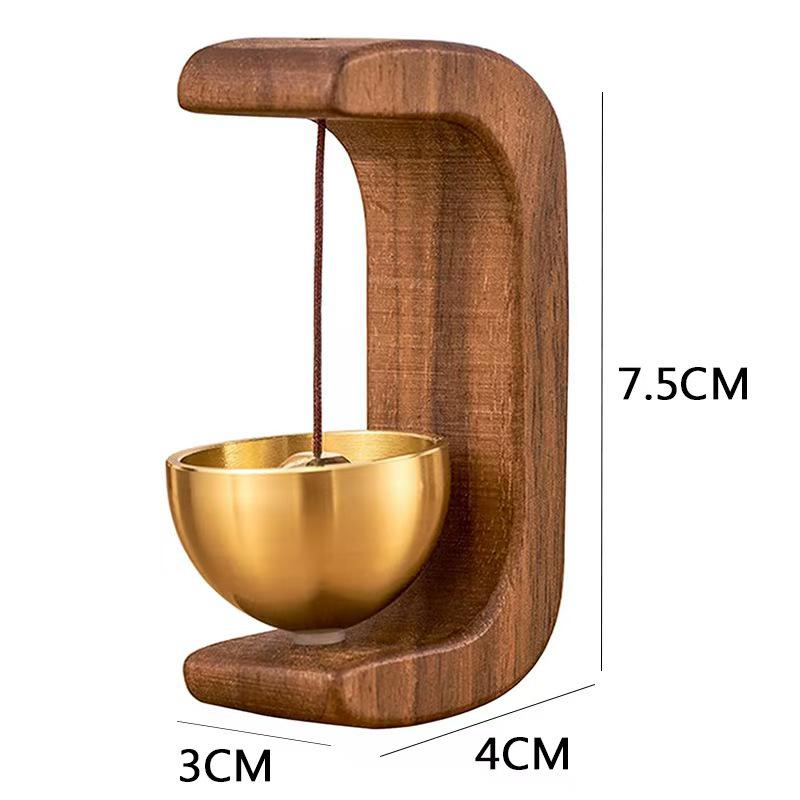 Dopamine-Style Magnetic Wooden Doorbell: Chinese-Inspired Wind Chime for Shop Entrances