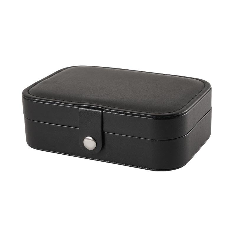 Leather Jewelry Box With Double Layer Large Capacity Organizer For Travel And Gift Giving