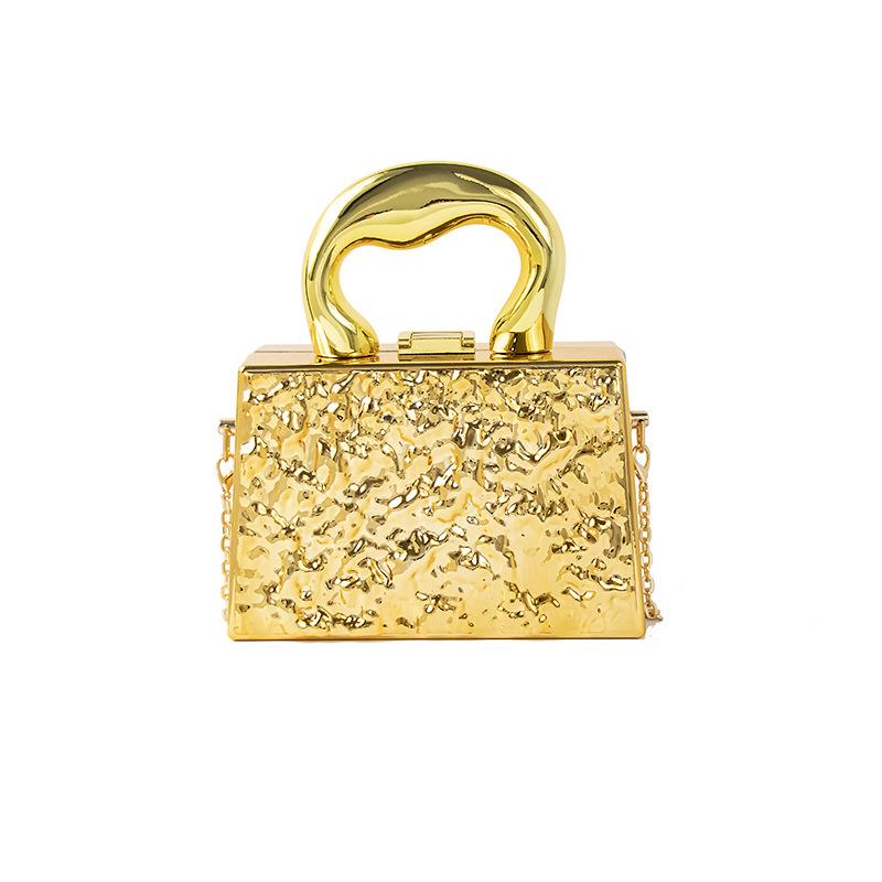 

Women bags acrylic bags 2025 new European and American fashion ice crack texture women s messenger box bag