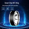 NFC Smart Solar Ring: Multifunctional Android Magic with Temperature Sensor