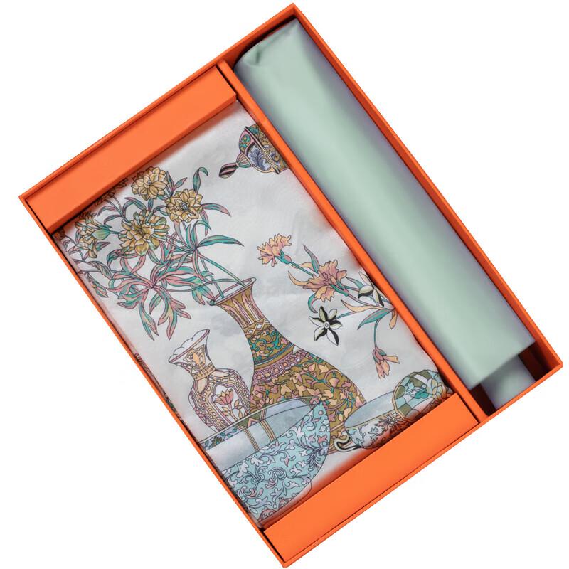 ELSYALN Vivian Silk Scarf & Umbrella Set