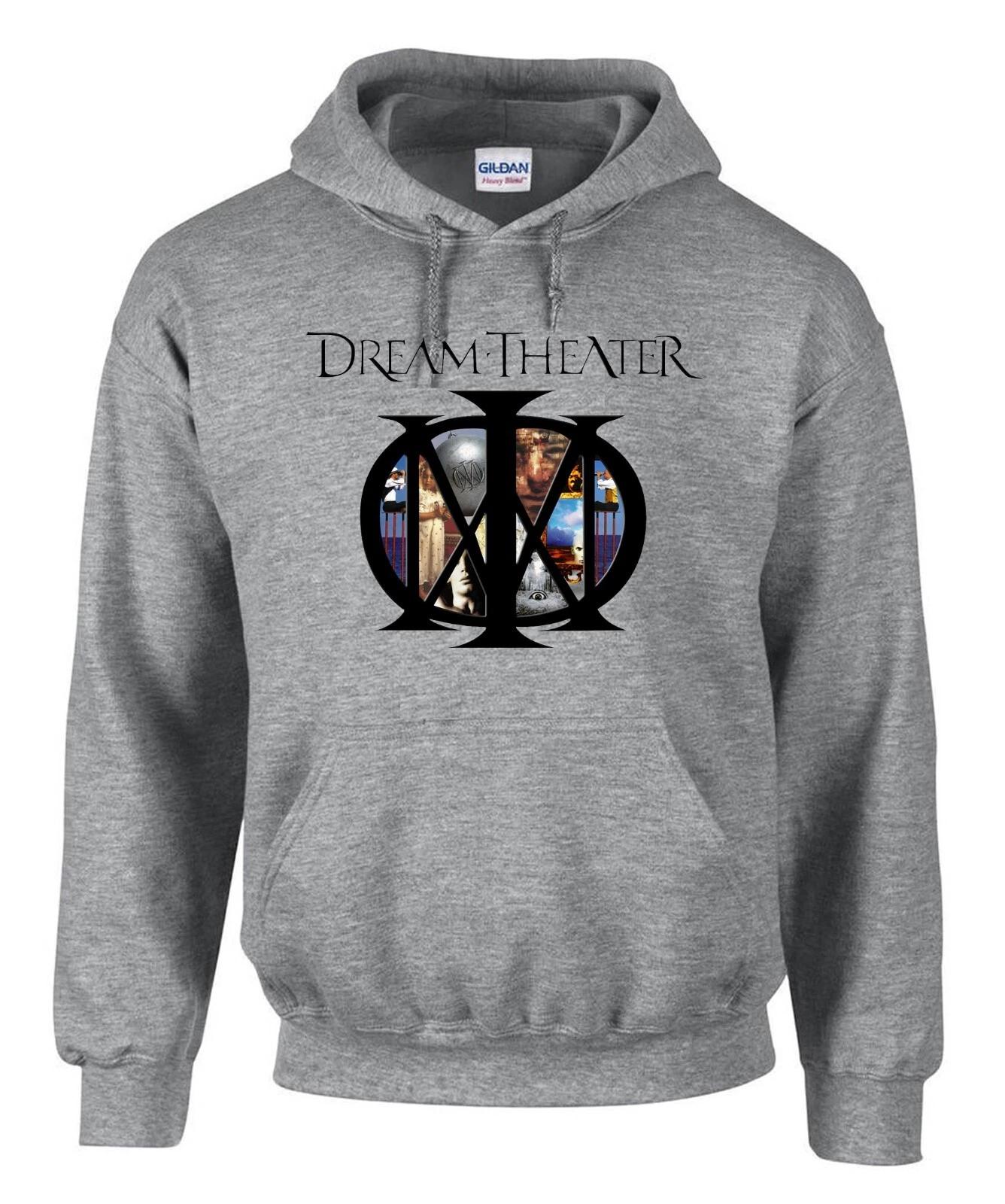 Dream Theater Stern Rock Music Logo Graue Hoodies Kapuzenpullover -3063 -Grau XXL