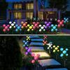 Kolip Solar 5 Heads Rose Lamp Outdoor Waterproof Simulation Rose Flower Lawn Decorative Lamp For Garden Yard Patio Decoration