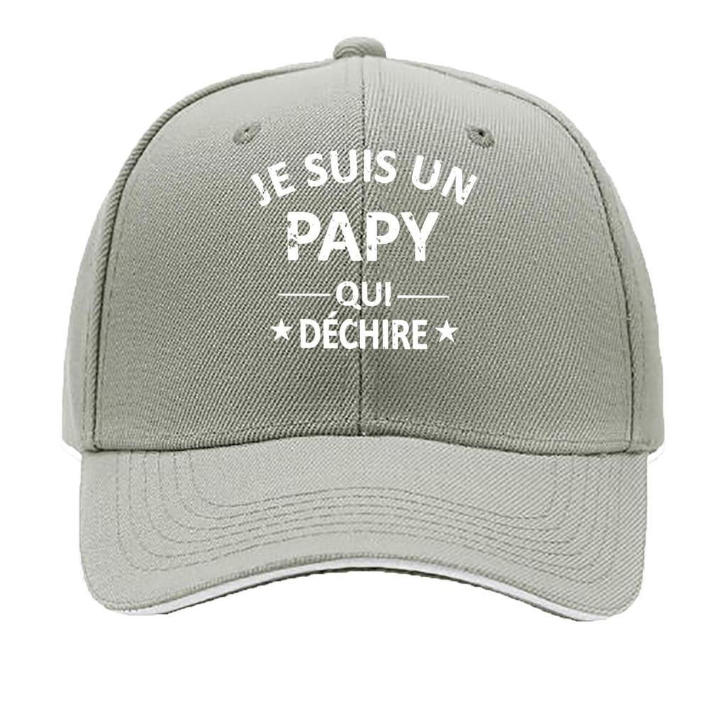 PAPY Vintage for Unisex Women Adjustable Snapback Look Je Suis Un Pappy Print Outdoor Fishing Sandwich Baseball Cap