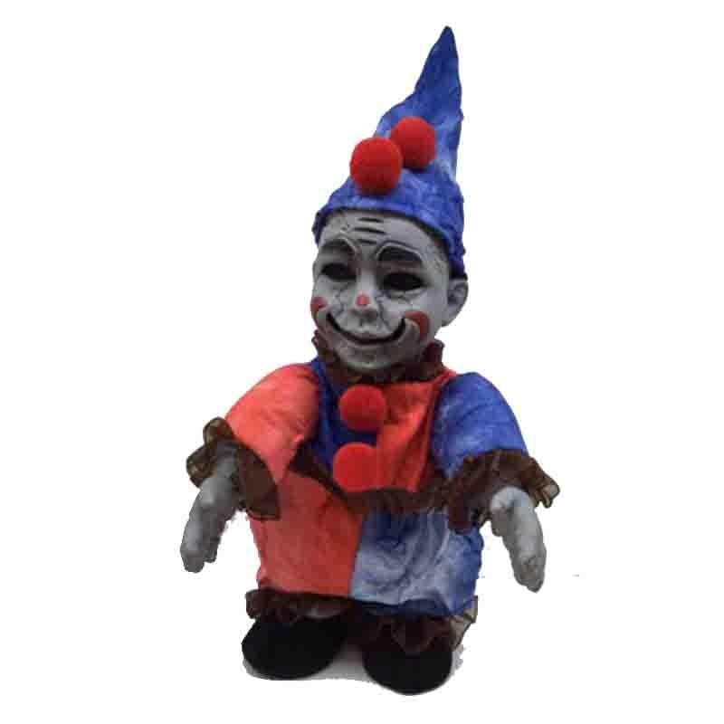 Halloween decoration walking doll, voice-activated luminous bar haunted house scene arrangement ghost doll
