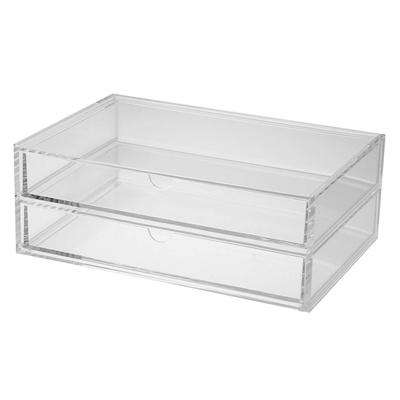 Overlapping Acrylic Case Large Approximately Width X Depth 17 X Height 82998283 2-Drawer 25.5 9.5cm