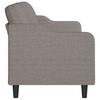 3 Seater Sofa Taupe 180 cm Fabric