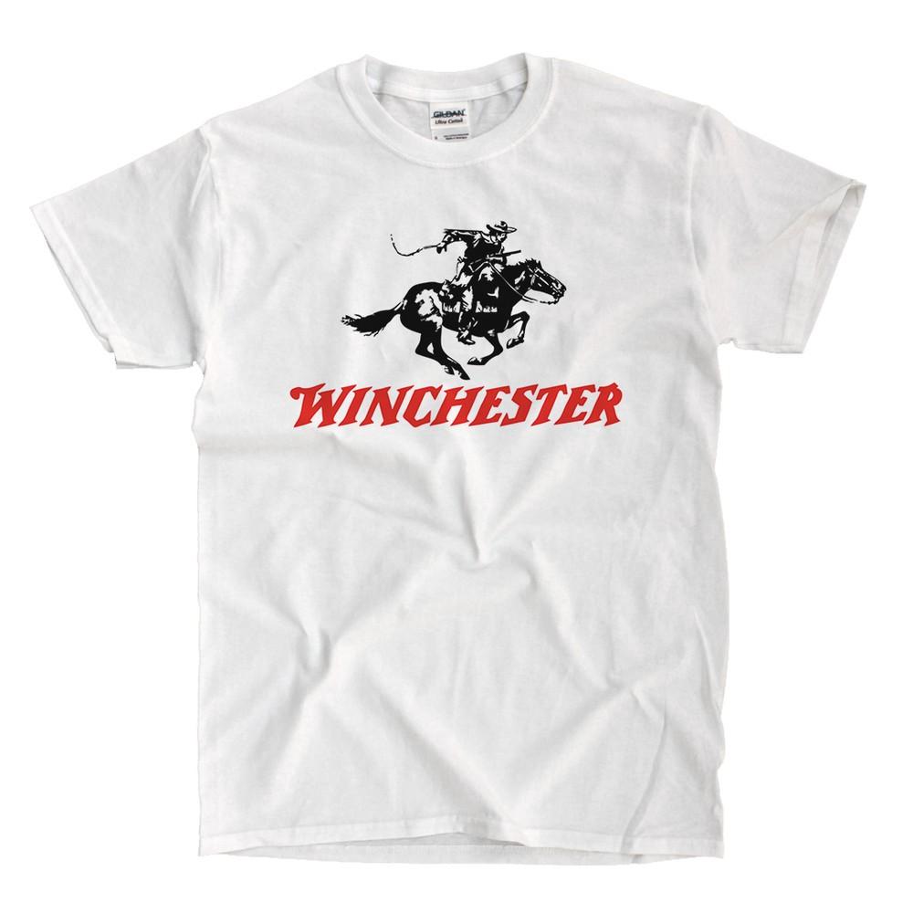 Winchester Logo White T-Shirt - Ships Fast! High Quality! Unisex T-Shirt XXXXL