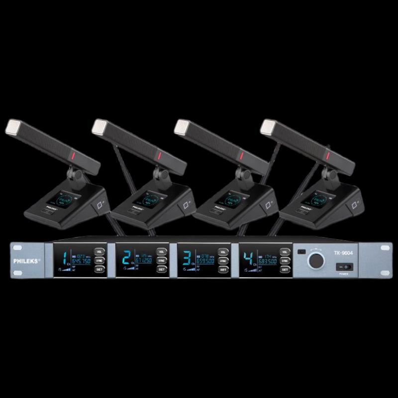 

PHILEKS Professional 1-to-4 Color Screen Conference Microphone