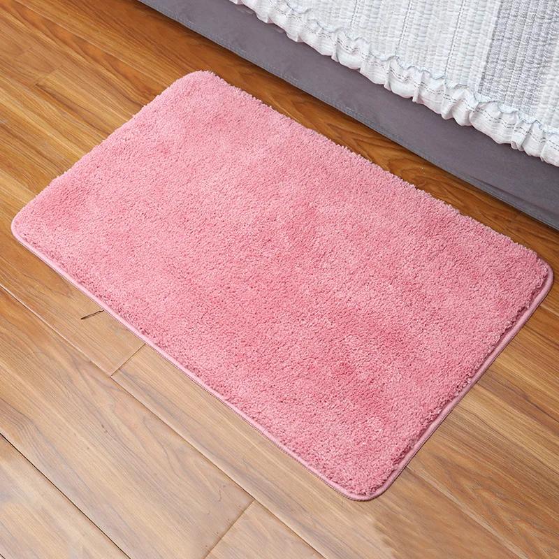 

High Plush Carpet Floor Mat Bathroom and Toilet Absorbent Anti Slip Floor Mat Bedroom Door Anti Slip Foot Mat 50x80cm