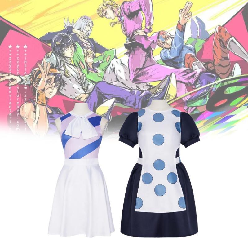 Jojos Bizarre Adventure Cosplay-klær med polyestermateriale for fantasy-rollespill